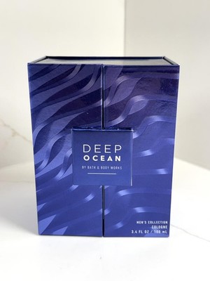 New Box Bath & Body Works Mens Collection DEEP OCEAN Cologne Spray 3.4 oz Retire