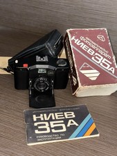 Vintage Kiev 35A Soviet 35mm Compact Camera MC Korsar 2.8/35 Boxed Manual Case  