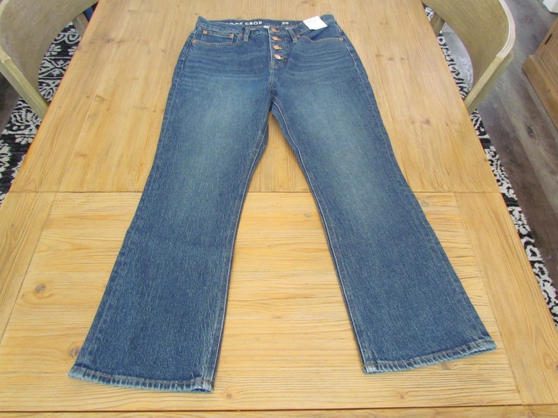 NWT J.Crew Women's Size 29 10" Billie Demi Boot Crop Jean Button-Fly BF545