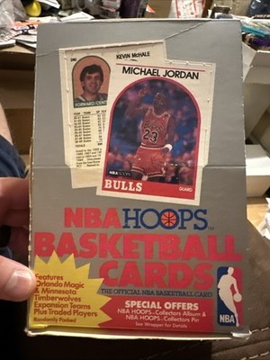 Empty 1989 NBA Hoops Box Empty Basketball Box Jordan Read Description 1989-90