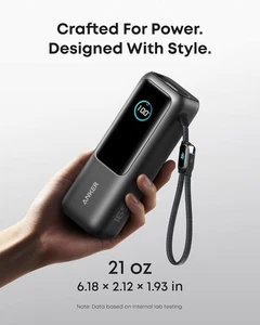 Anker Laptop Power Bank, 25,000mAh Portable Charger with Triple 100W USB-C Ports