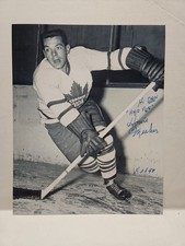 Howie Meeker Signed 8x10 Toronto  HOF 98 Player 1946-54 Coach, GM, Commentator