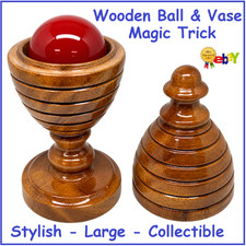 Ball And Vase Magic Trick Large Wood - Collector s Edition - Easy to Perform