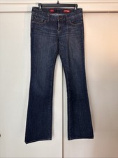 Express Women's Jeans Stella Boot Cut Regular Fit Low Rise Size 2L Dark Y2K