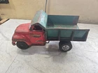 Vintage 1950s Tonka Dump Truck Orig Red & Green SandLoader Tonka Toy Truck