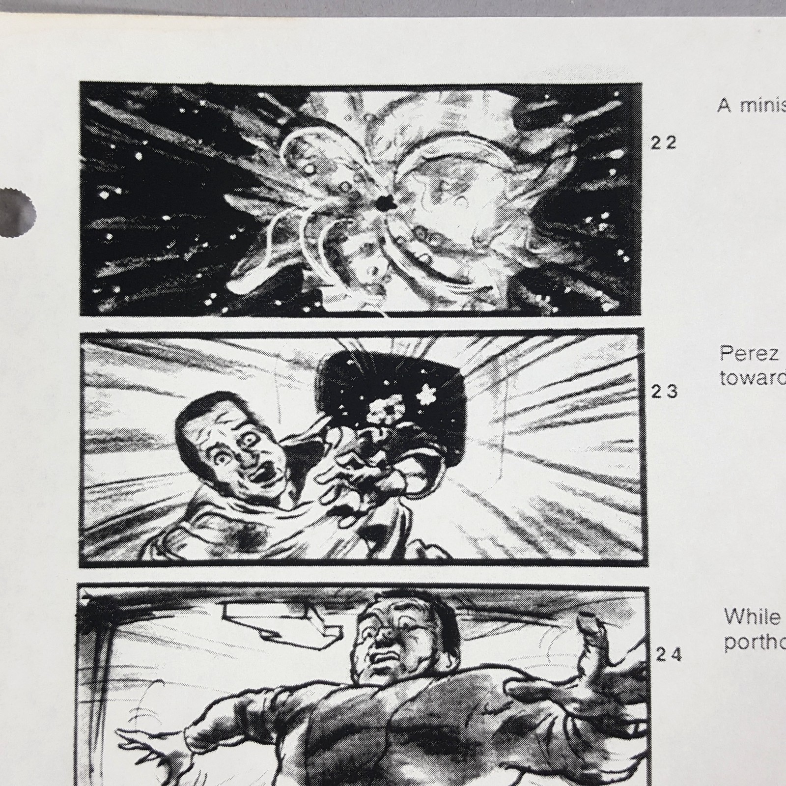 Image 5 of Alien: Resurrection - Production Used Storyboard, Perez Sucked into Porthole COA