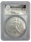 2012 PCGS MS 70 United States American Silver Eagle - John Mercanti Signature