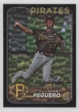 2024 Topps Series 2 Super Box Black Foil Liover Peguero #542 0e2x