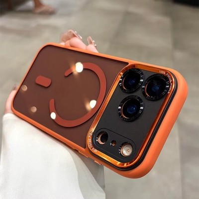 MagSafe Hülle iPhone 17 16 15 14 13 12 11 Pro Max mit Linsenschutz Case