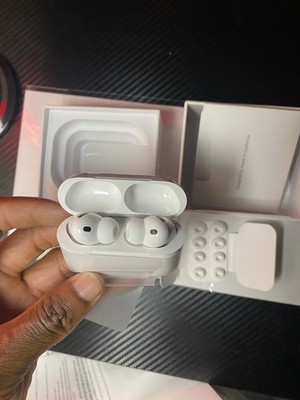 Apple AirPods Pro White Wireless Bluetooth In-Ear Earbuds w/ Built-In Mic