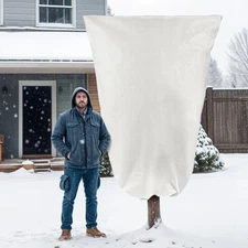 Plant Covers Freeze Protection, 1 Pack 78''× 95'' White Frost Cloths Blankets...