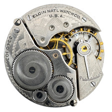 Antique 16s 1921 Elgin 7 Jewel Mechanical Pocket Watch Movement 291 USA