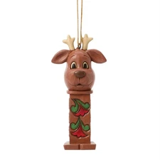 JimShore  Reindeer Pez Ornament Bauble