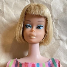 Blonde #1070 American Girl Bendable Leg + OSS Original Vintage Barbie Doll 1960s