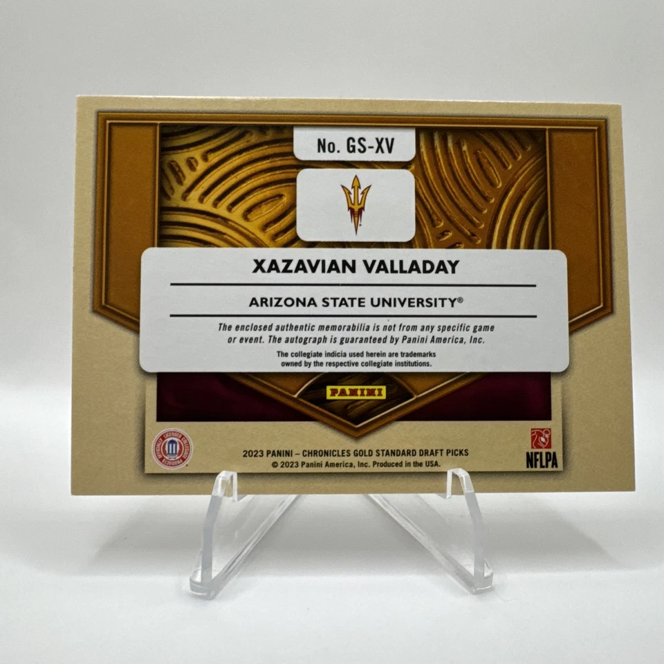 2023 Gold Standard DP: #GS-XV Xazavian Valladay RPA /25 RC  - Image 2 of 2