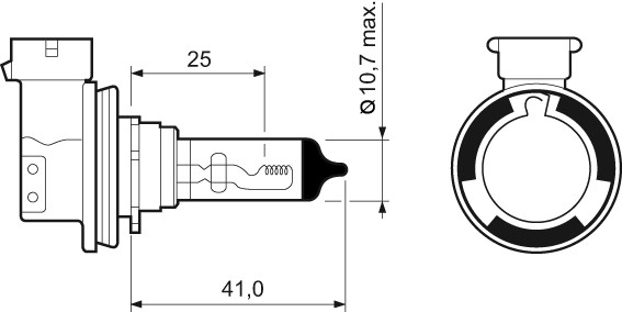 Fits VALEO 032525 H11 BULB   ⭐UK Stock⭐