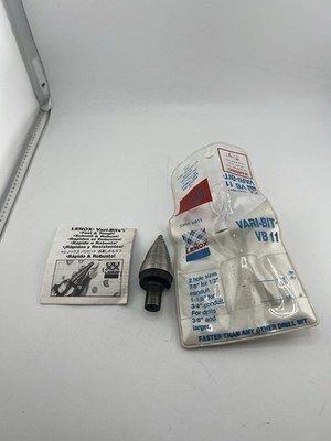 Lenox Vari-Bit VB11 Step Drill Bit   USA Made   With Original Pouch & Manual
