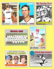 1970 Topps baseball Lot of 7  different cards VG/EXMT no creases