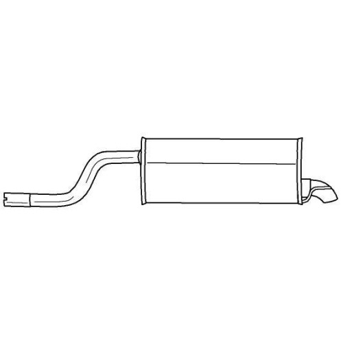 Silencieux arrière Sigam 41668 pot echappement Opel essence diesel