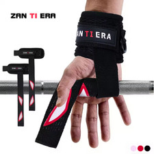 Heavy Duty Weight Lifting Straps with Cuffed D Ring Enhanced Grip