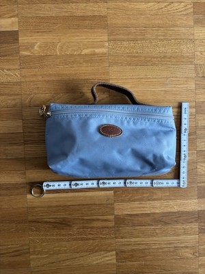 Longchamp le pliage kosmetiktasche groß clutch Federmappe Baby blau hellblau