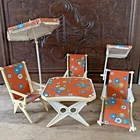 Vintage 1978 Trifels West German Garden Furniture Set for Sindy Barbie Retro