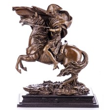 Bronzefigur Skulptur Napoleon Bonaparte zu Pferd Auf marmor montiert Nach Claude