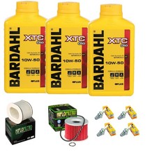 TAGLIANDO YAMAHA FZR 1000 1989 1990 BARDAHL XTC 10W50 FILTRO OLIO ARIA CANDELE