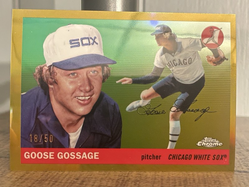 GOOSE GOSSAGE 2025 Topps Chrome Platinum True GOLD Refractor #d /50