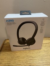 Logitech H390 Over-Head Comfort USB Headset w/ Noise-Canceling Microphone  NEW