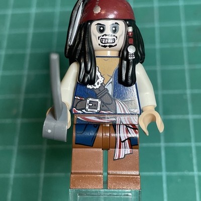Lego Captain Jack Sparrow Skeleton Minifigure from set 4181 Pirates Usedpoc012