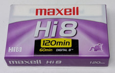 Maxell P6-120 Hi 8 120 min Video Cassette New Sealed