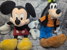 Disney Mickey Mouse and Goofy Set of 2 Plush Stuffed Toy - over 16"