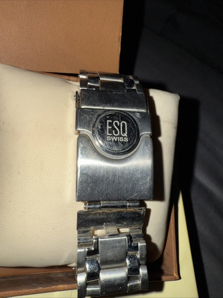 ESQ by Movado Men's Chronograph Stainless Steel Watch In Box w Booklet. Great!! - Image 3 of 4