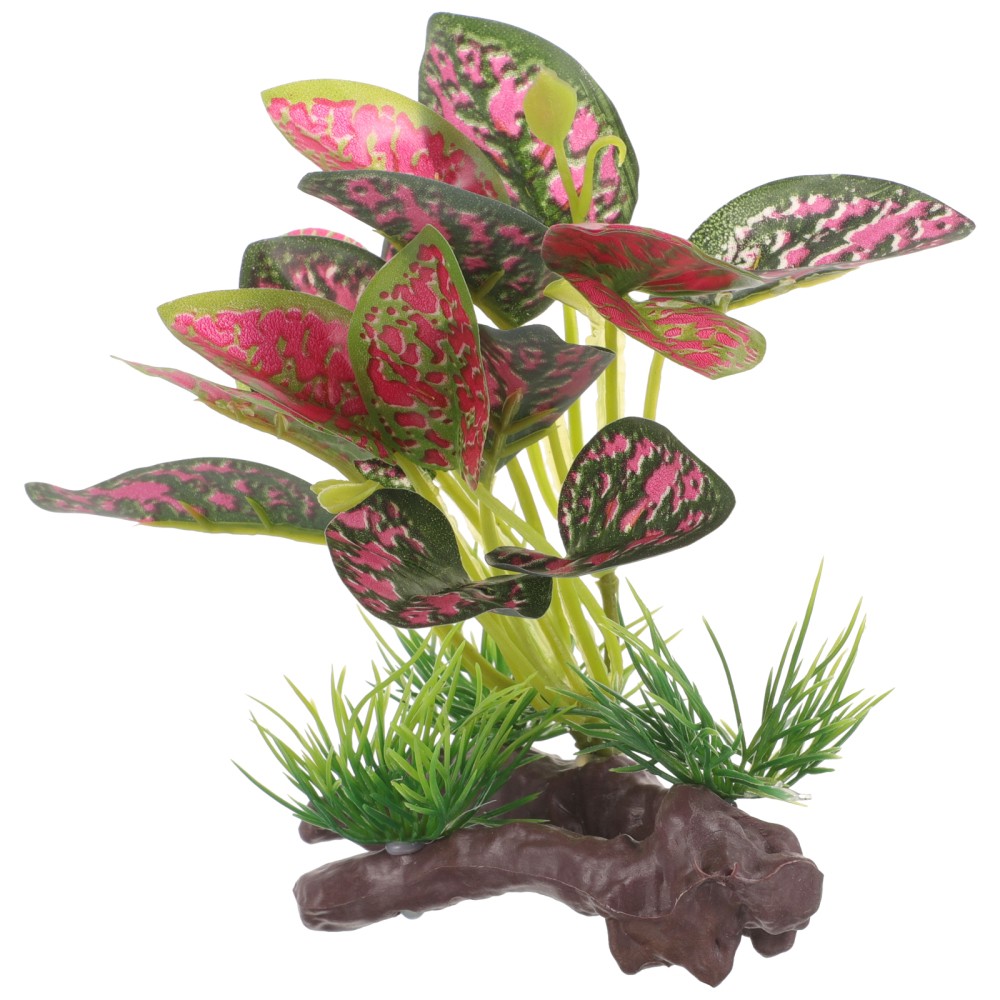 Artificial Plastic Aquarium Plants Fake Grass Decor Simulated Greenery