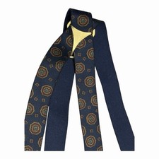 Vintage PELICAN USA Suspenders - Navy Blue  Maroon Graphic - Clip-On / Y-Back