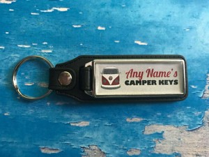 personalised campervan keyring
