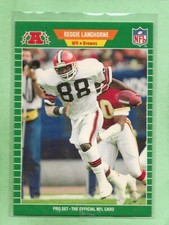 REGGIE LANGHORNE - 1989 Pro Set "Rookie" - #78 - Browns - Comb. Shipping