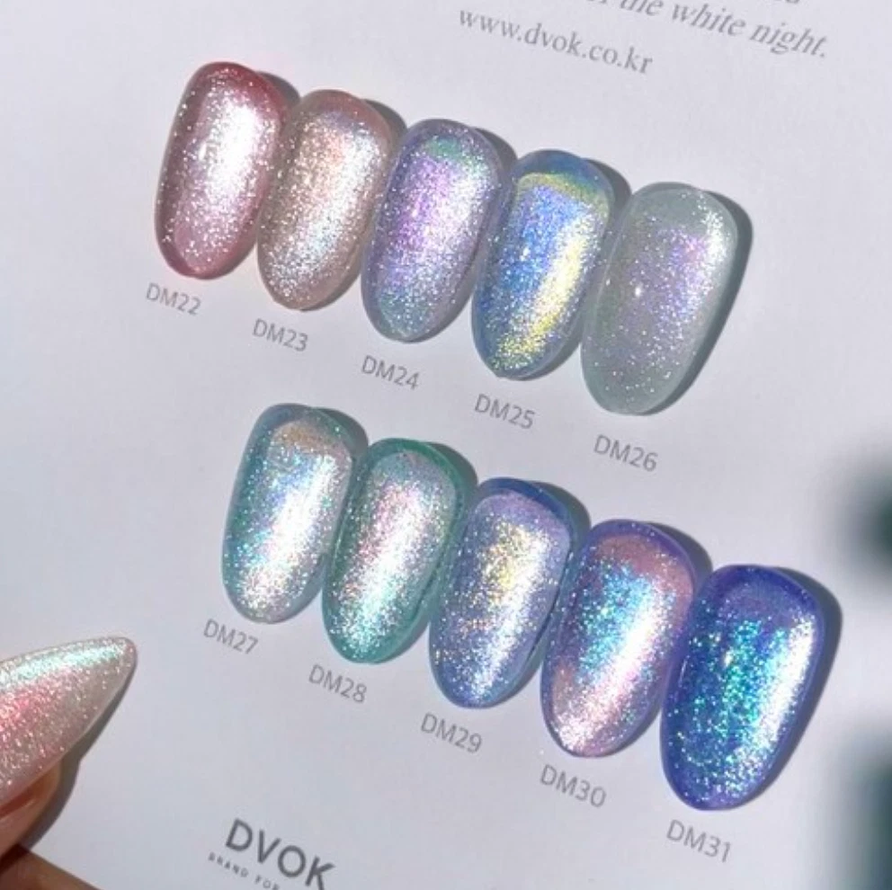 DVOK Gel Nail – White Night Magnetic Collection (DM22~DM31) K-Beauty