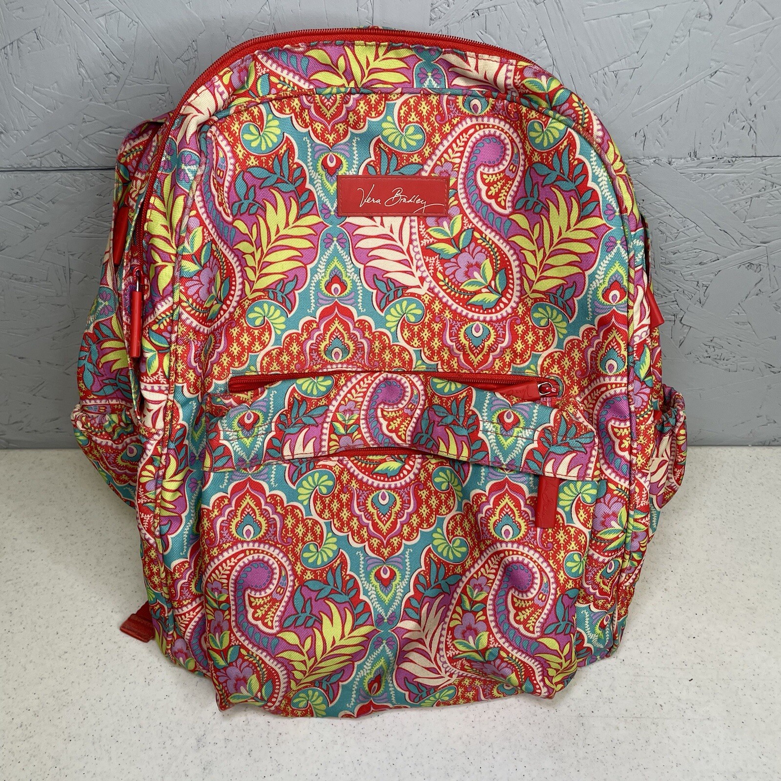 Paisley In Paradise Laptop Book Bag Pink