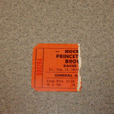 Princeton Tigers 2/15/1974 Hockey Ticket Stub vs Brown Bears