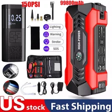 99800mAh Car Jump Starter Booster Jumper Box Power Bank Battery Charger Portable