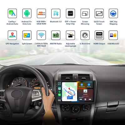 Eonon UA12S Plus Android 13 6+64G Double 2Din 10.1'' Car Stereo Radio GPS CarPlay