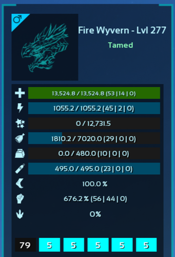 ARK Survival Ascended PvE Top Stats Tron Fire Wyvern 676m PC/XBOX/PS5 ASA - Imagen 3 de 15