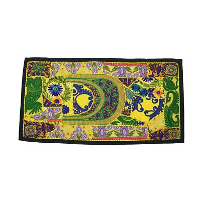 Vintage Embroidered Patchwork Decorative Bohemian Tapestry Wall Hanging Az