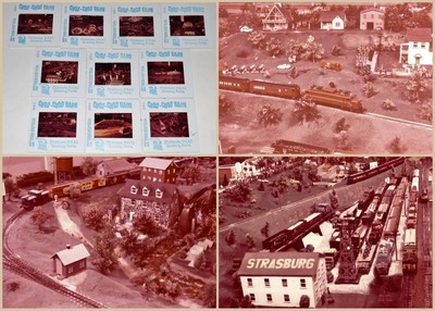 Set Of 10 1960s Vintage Photo Slides Choo Choo Barn Traintown
