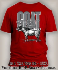 GOAT Greatest of All Time Sneaker Tee Shirt Big Tall Sport Pro Club Shaka RTP T