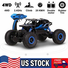 RC Truck 4WD Off-Road Buggy 2.4G Crawler Kids Toy Remote Control Car Monster USA