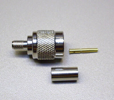 1 x TNC-Reverse Crimp-Stecker für RG 58 U  (M3604)