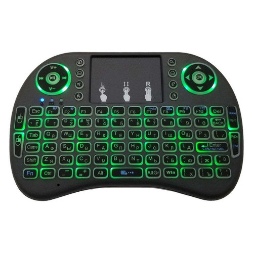 Support Language: Russian i8 Air Mouse Wireless Backlight Keyboard with Touchpad - Picture 5 of 10
